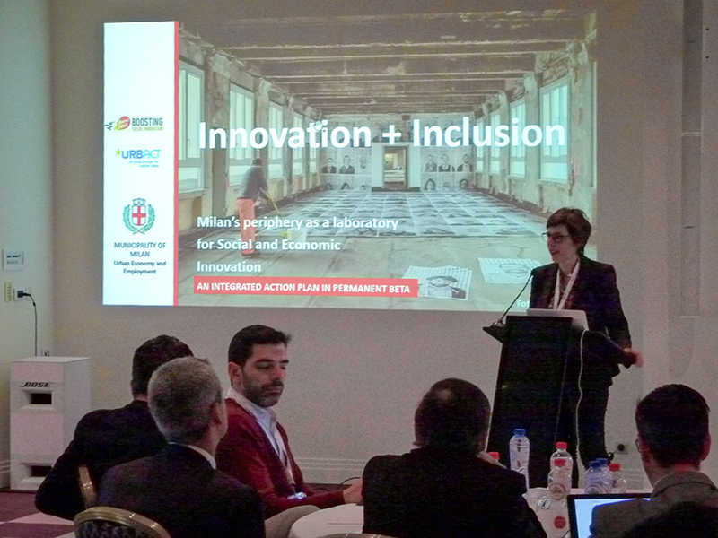 Clara Maddalena Callegaris, Head of Smart City Milan, presents the digital transformation strategy of Milan