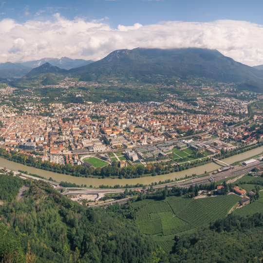 Trento city view